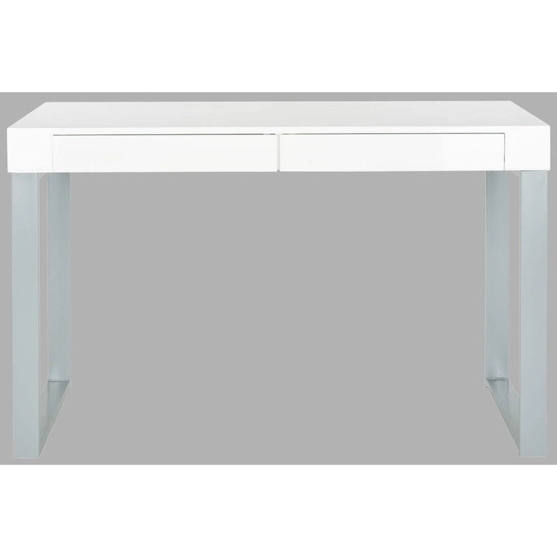 Bureau bicolore blanc et gris