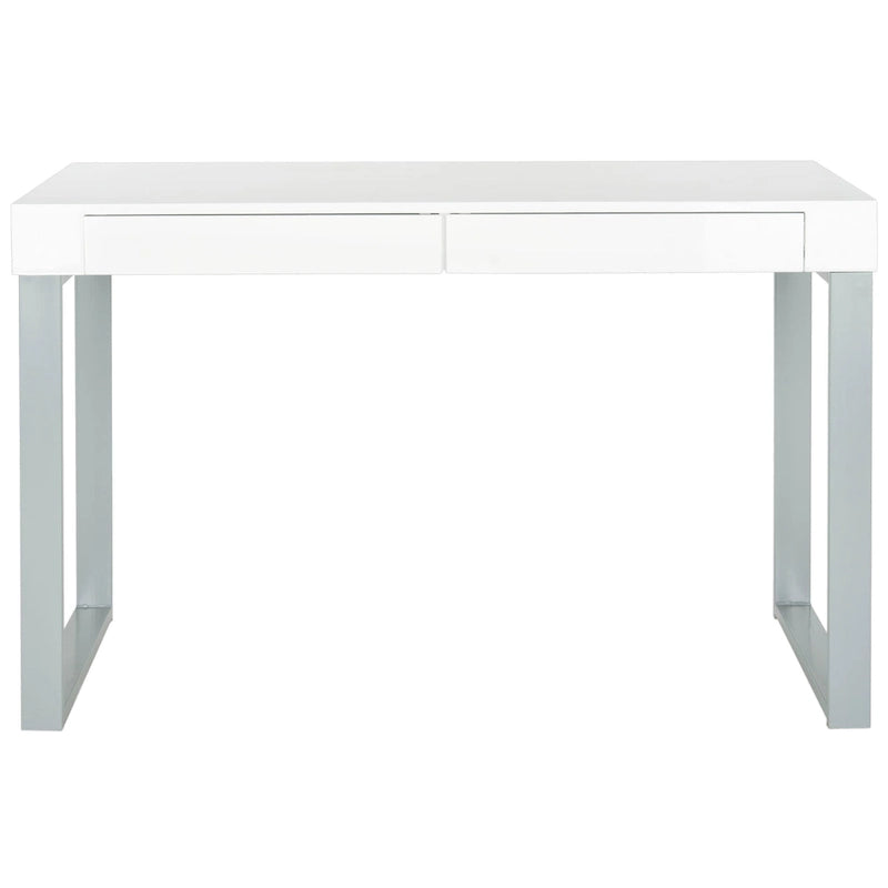 Bureau bicolore blanc et gris