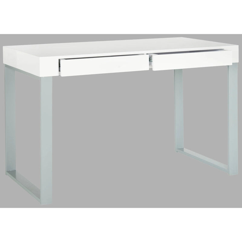 Bureau bicolore blanc et gris