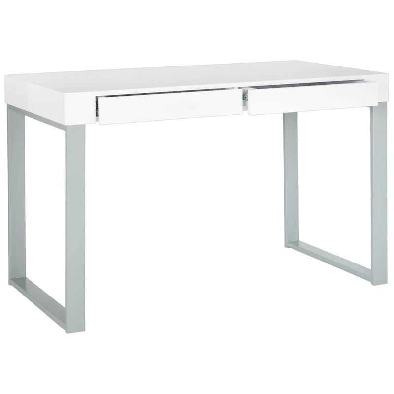 Bureau bicolore blanc et gris