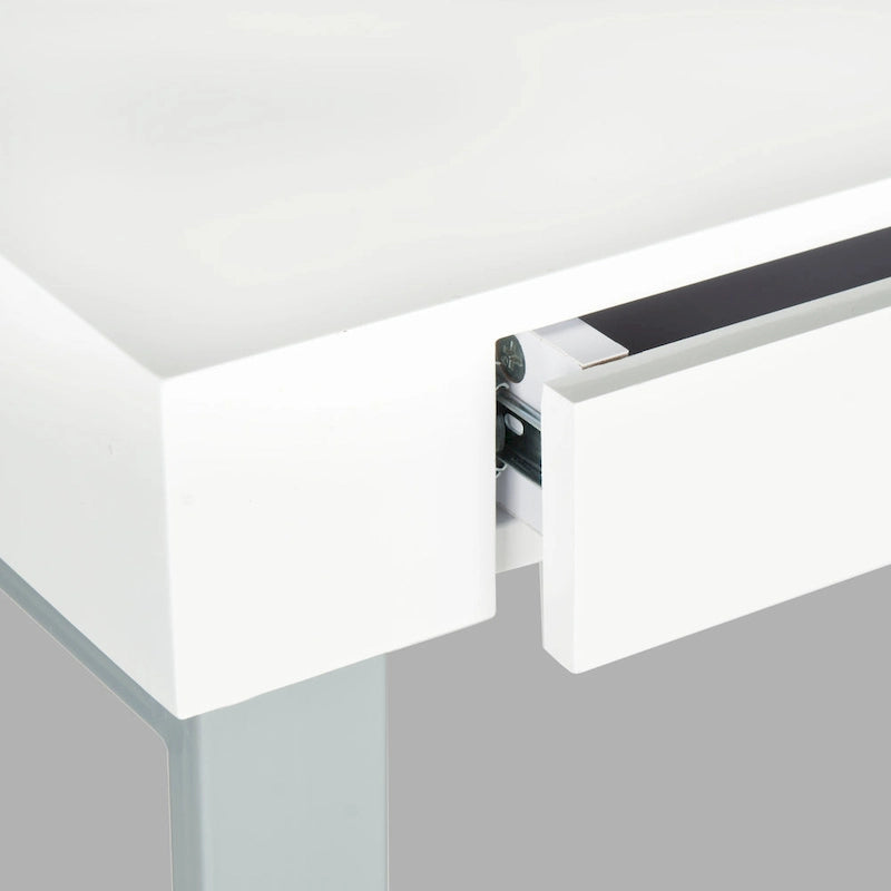 Bureau bicolore blanc et gris