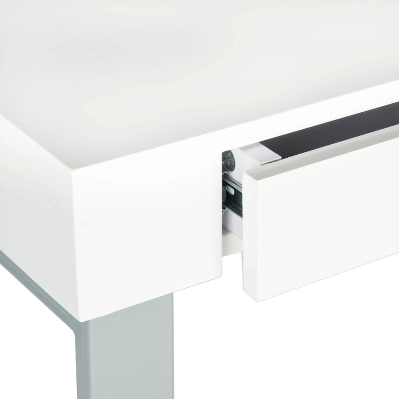 Bureau bicolore blanc et gris
