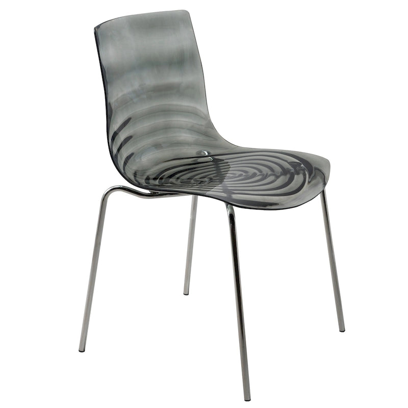 Chaise de salle à manger en acrylique
