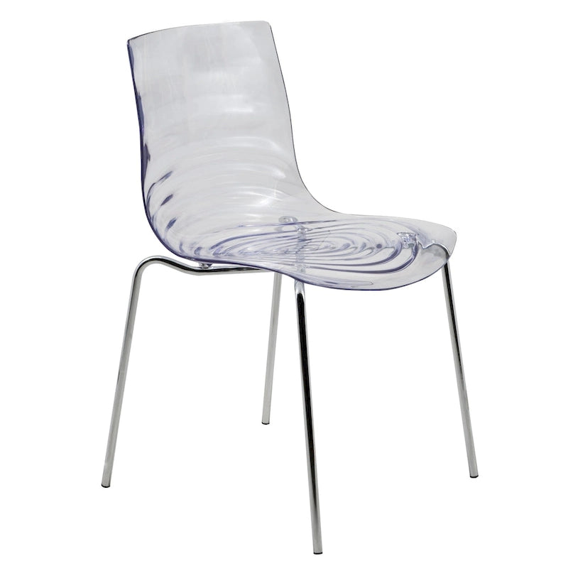Chaise de salle à manger en acrylique