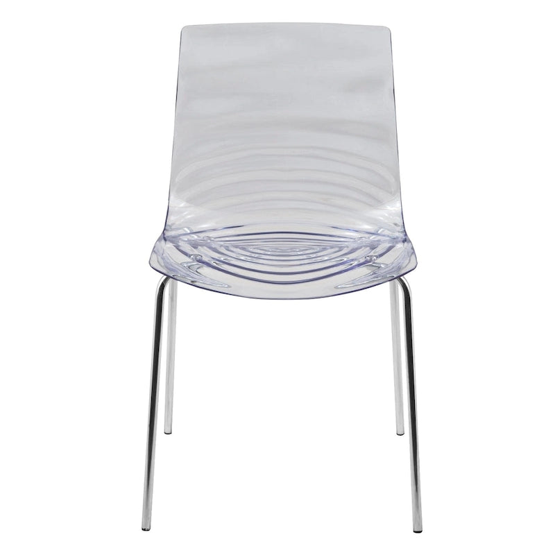 Chaise de salle à manger en acrylique