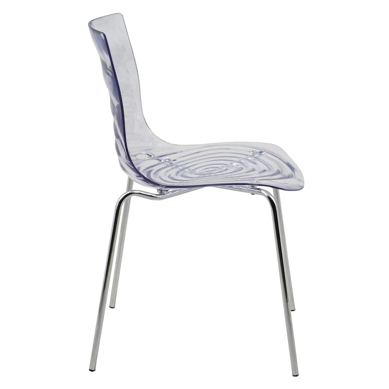 Chaise de salle à manger en acrylique