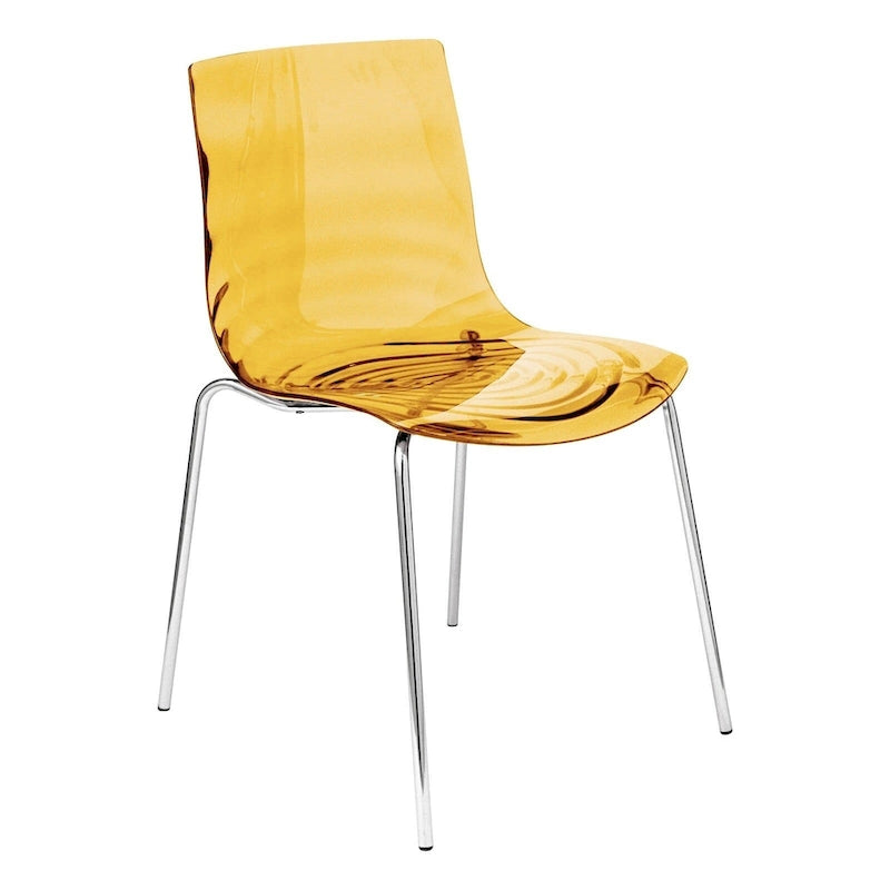 Chaise de salle à manger en acrylique