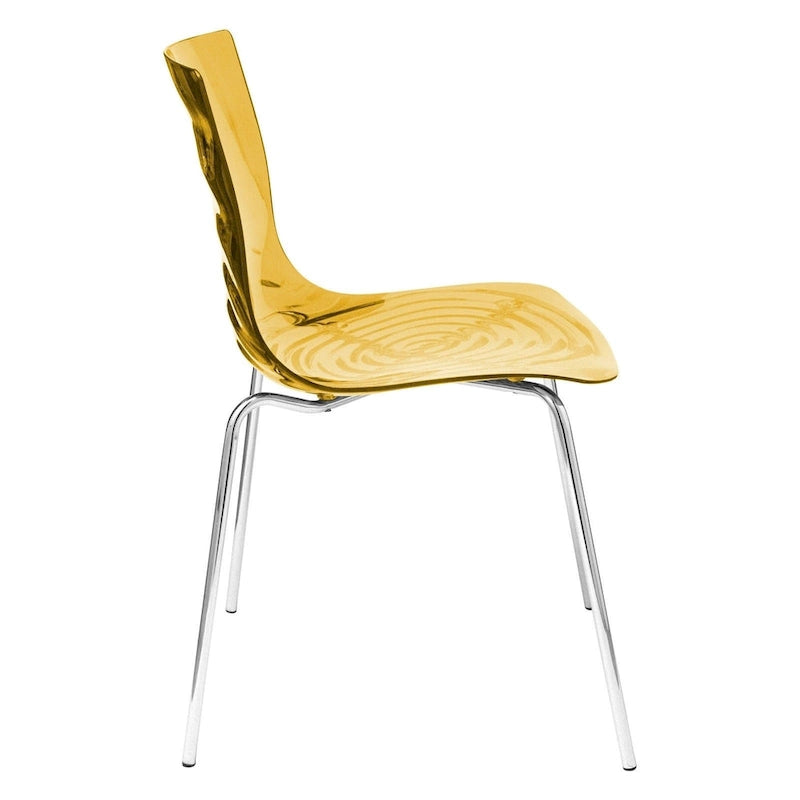 Chaise de salle à manger en acrylique