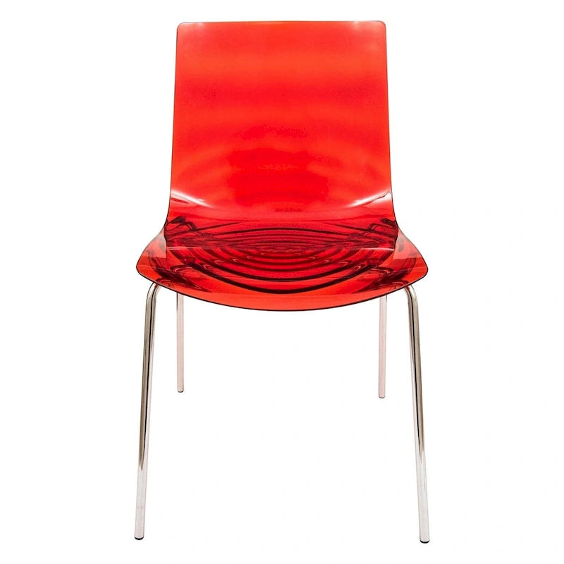 Chaise de salle à manger en acrylique