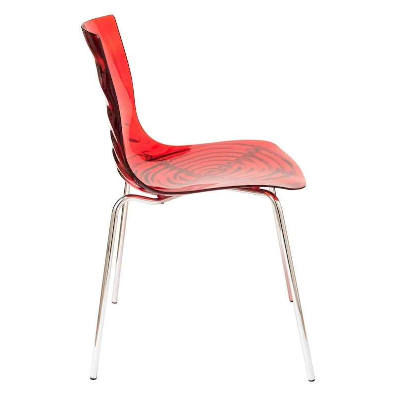 Chaise de salle à manger en acrylique