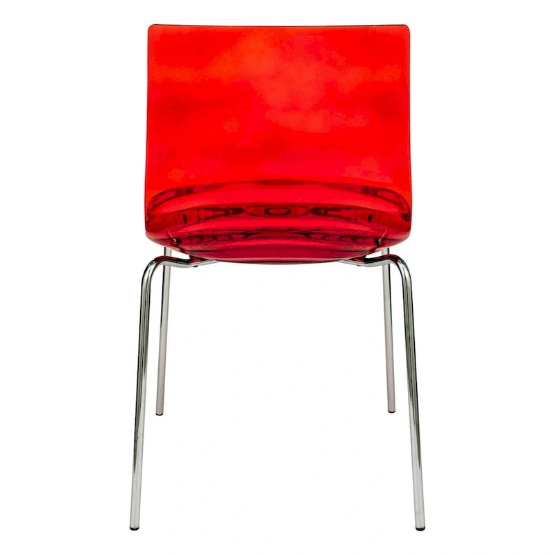 Chaise de salle à manger en acrylique