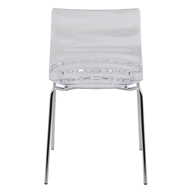 Chaise de salle à manger en acrylique