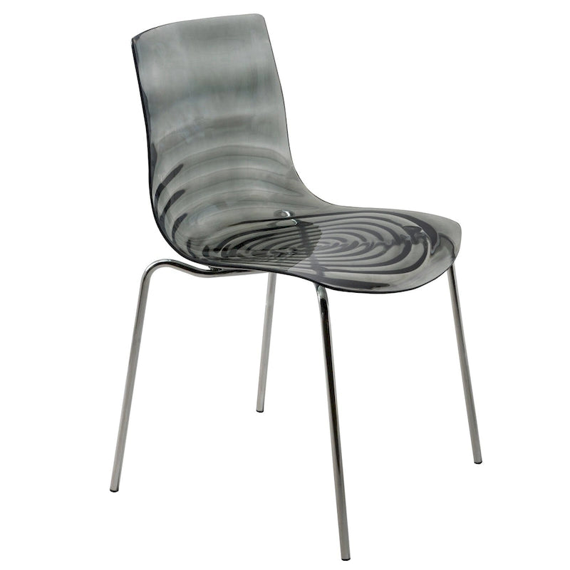 Chaise de salle à manger en acrylique