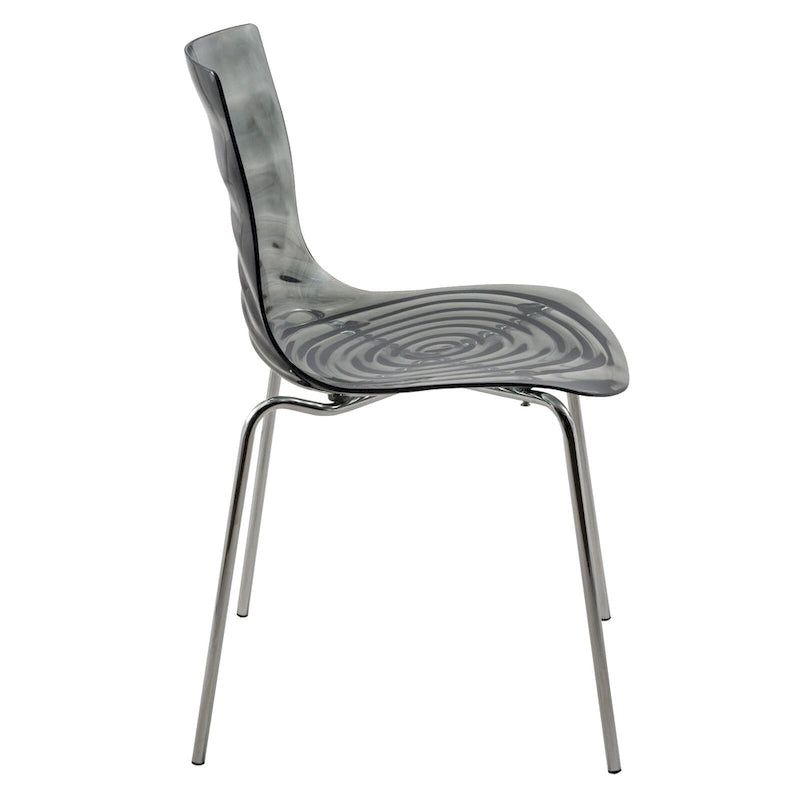 Chaise de salle à manger en acrylique
