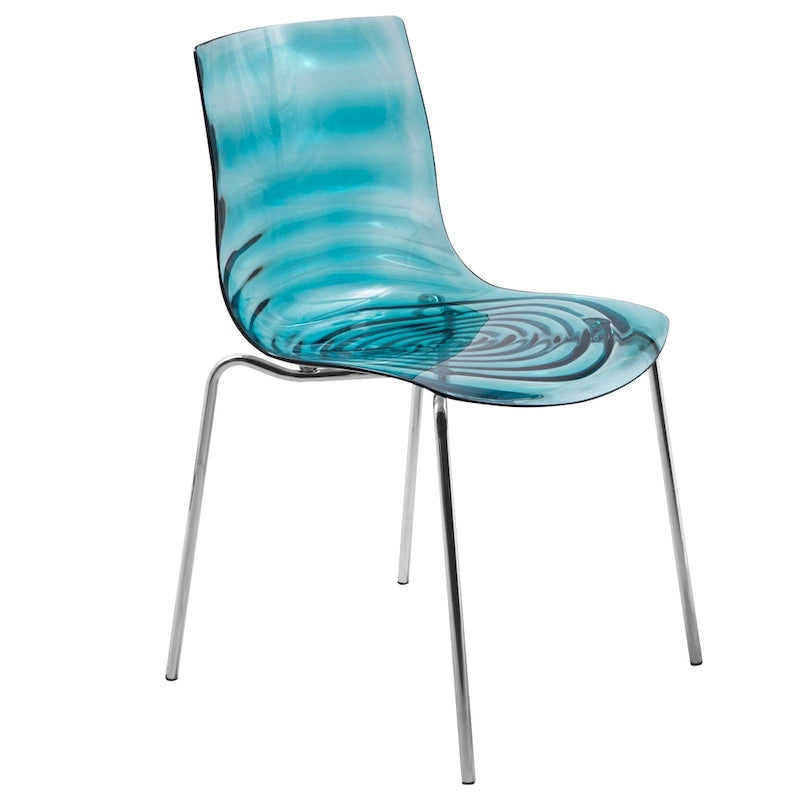 Chaise de salle à manger en acrylique