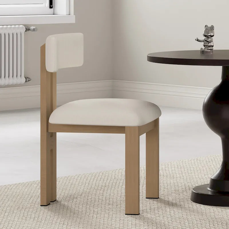 Chaises de salle à manger rembourrées Astura, cadre en fer, lot de 2 par Christopher Knight Home