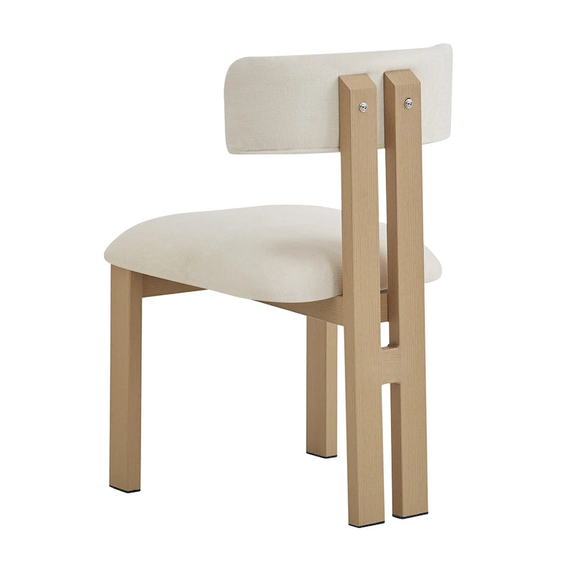 Chaises de salle à manger rembourrées Astura, cadre en fer, lot de 2 par Christopher Knight Home