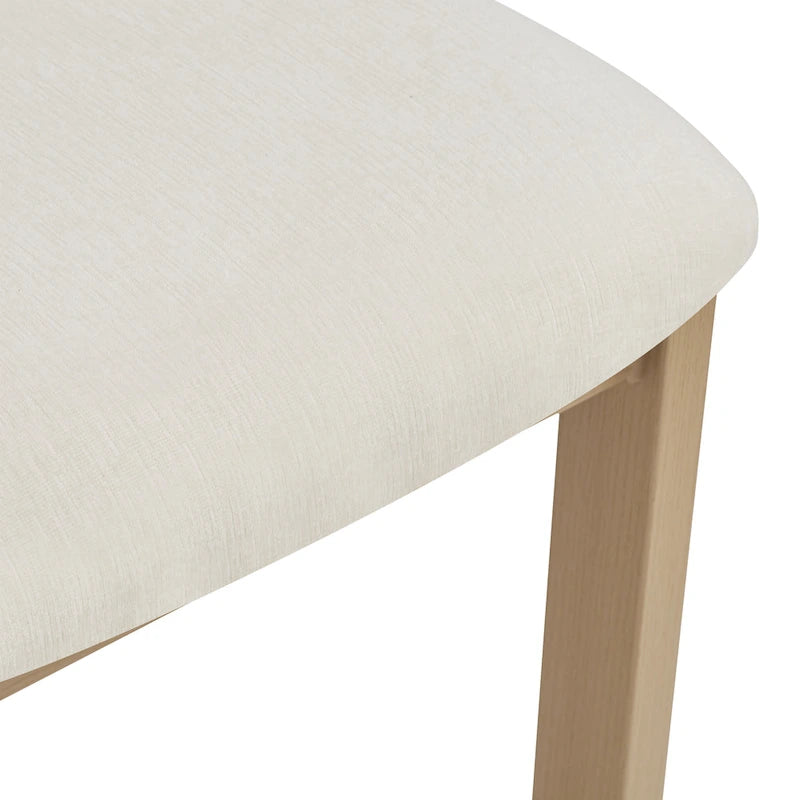 Chaises de salle à manger rembourrées Astura, cadre en fer, lot de 2 par Christopher Knight Home