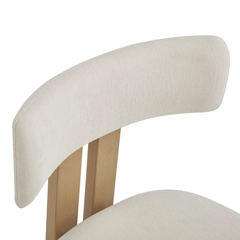Chaises de salle à manger rembourrées Astura, cadre en fer, lot de 2 par Christopher Knight Home