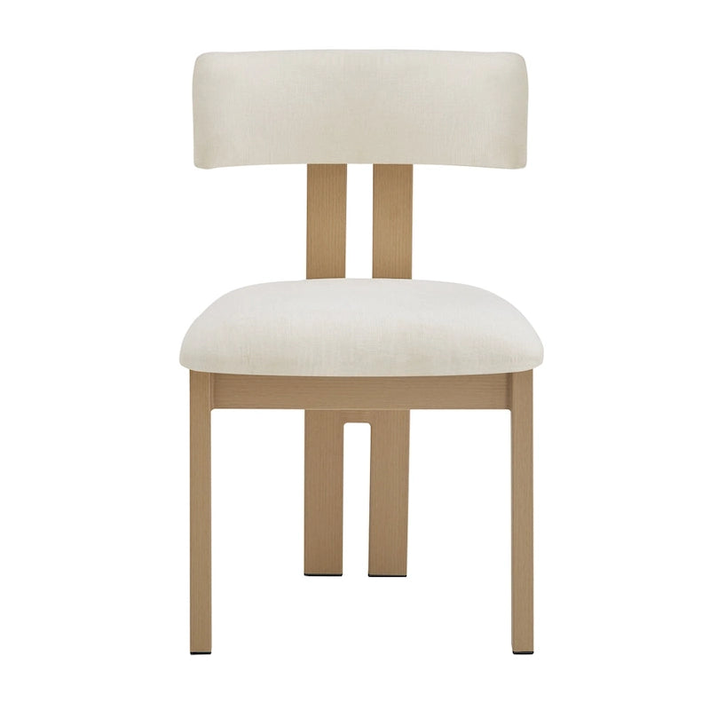 Chaises de salle à manger rembourrées Astura, cadre en fer, lot de 2 par Christopher Knight Home