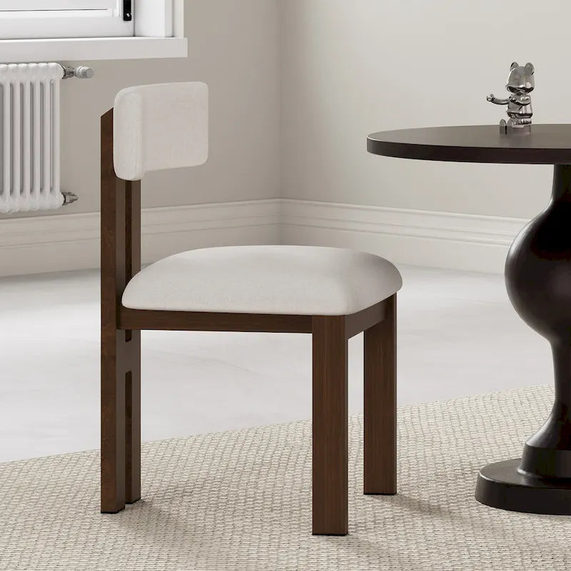 Chaises de salle à manger rembourrées Astura, cadre en fer, lot de 2 par Christopher Knight Home
