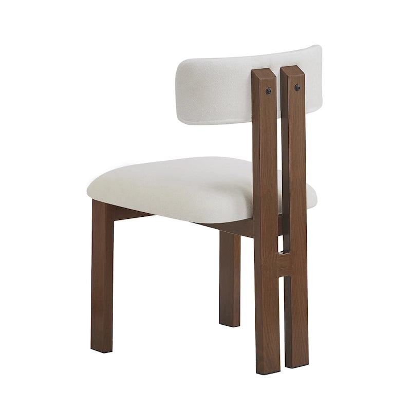 Chaises de salle à manger rembourrées Astura, cadre en fer, lot de 2 par Christopher Knight Home