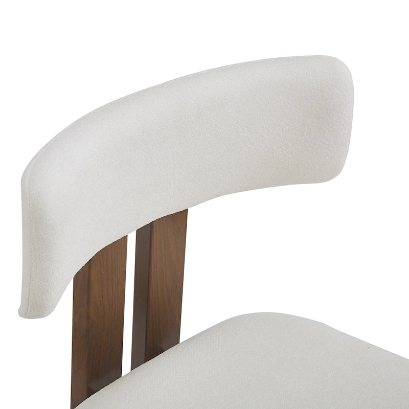 Chaises de salle à manger rembourrées Astura, cadre en fer, lot de 2 par Christopher Knight Home