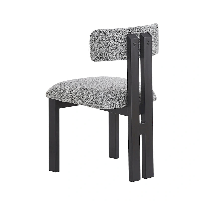 Chaises de salle à manger rembourrées Astura, cadre en fer, lot de 2 par Christopher Knight Home