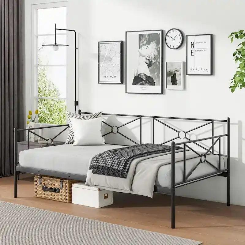 Cadre de lit de repos en métal (taille double)