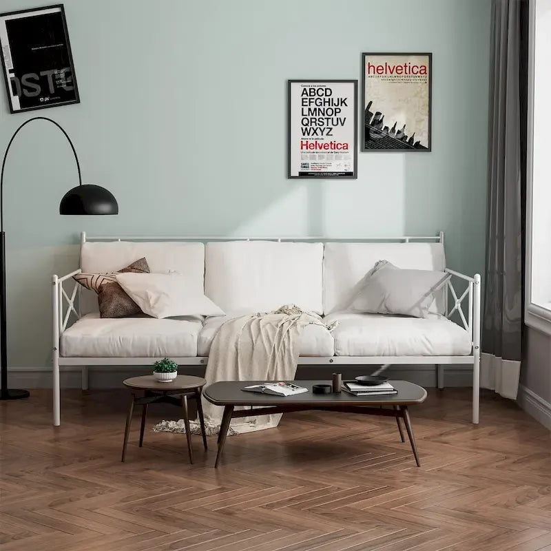 Cadre de lit de repos en métal (taille double)