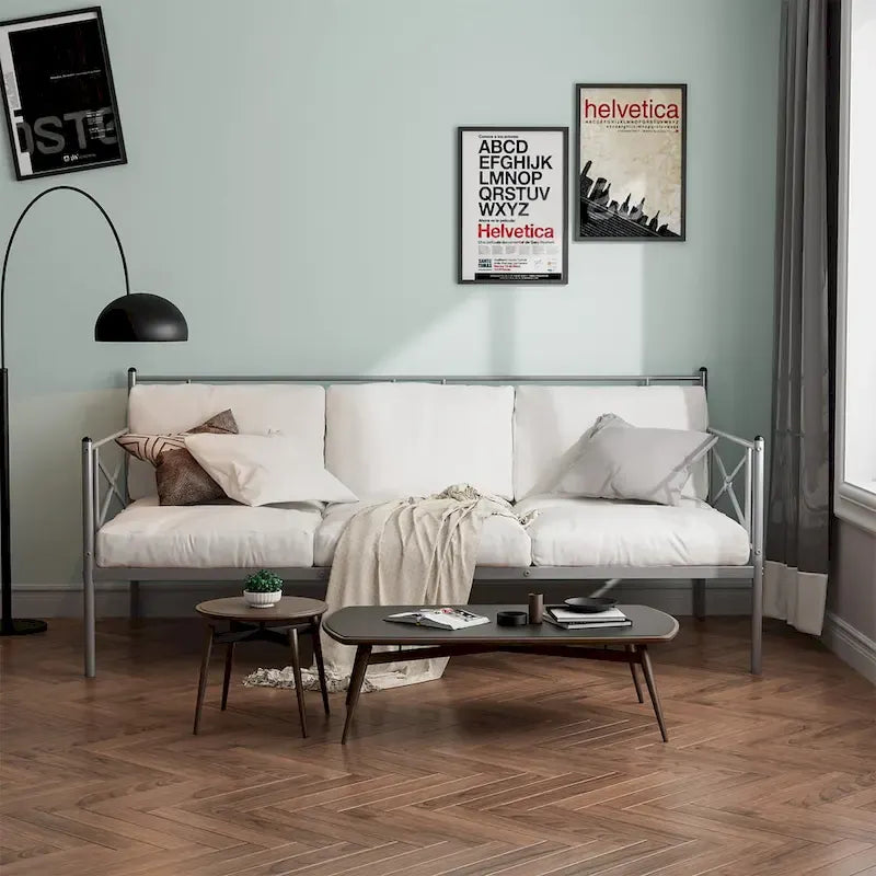 Cadre de lit de repos en métal (taille double)