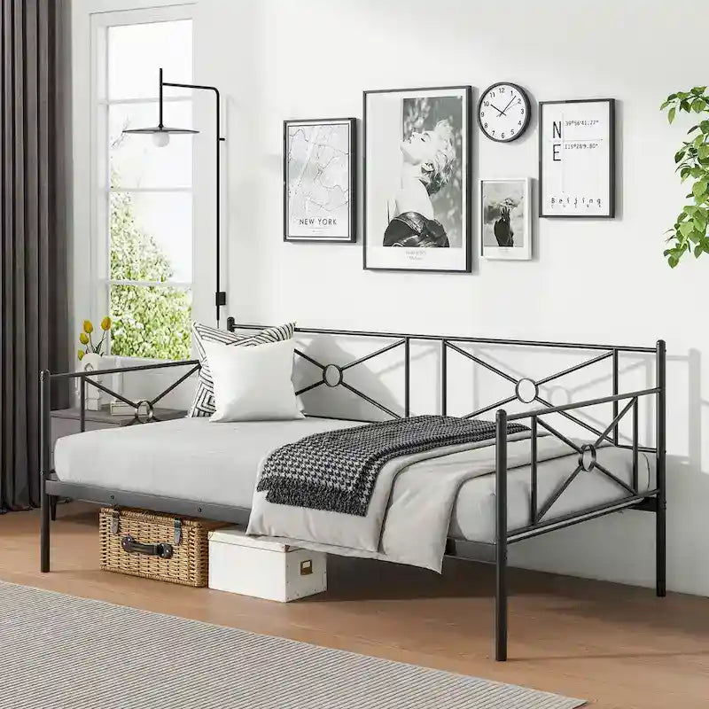 Cadre de lit de repos en métal (taille double)