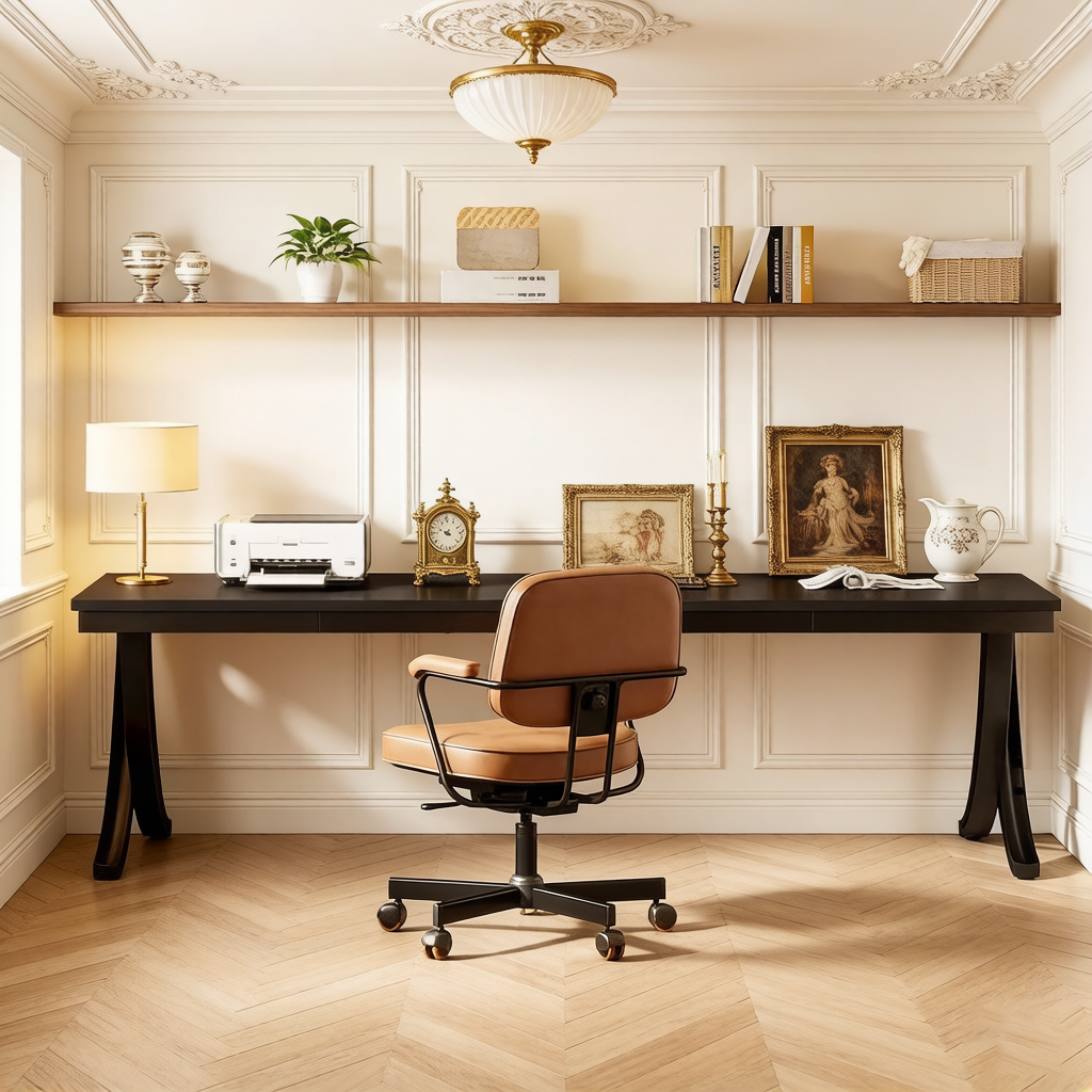 Bureau d'ordinateur de 78" pour bureau à domicile, table d'écriture rectangulaire pour salle d'étude