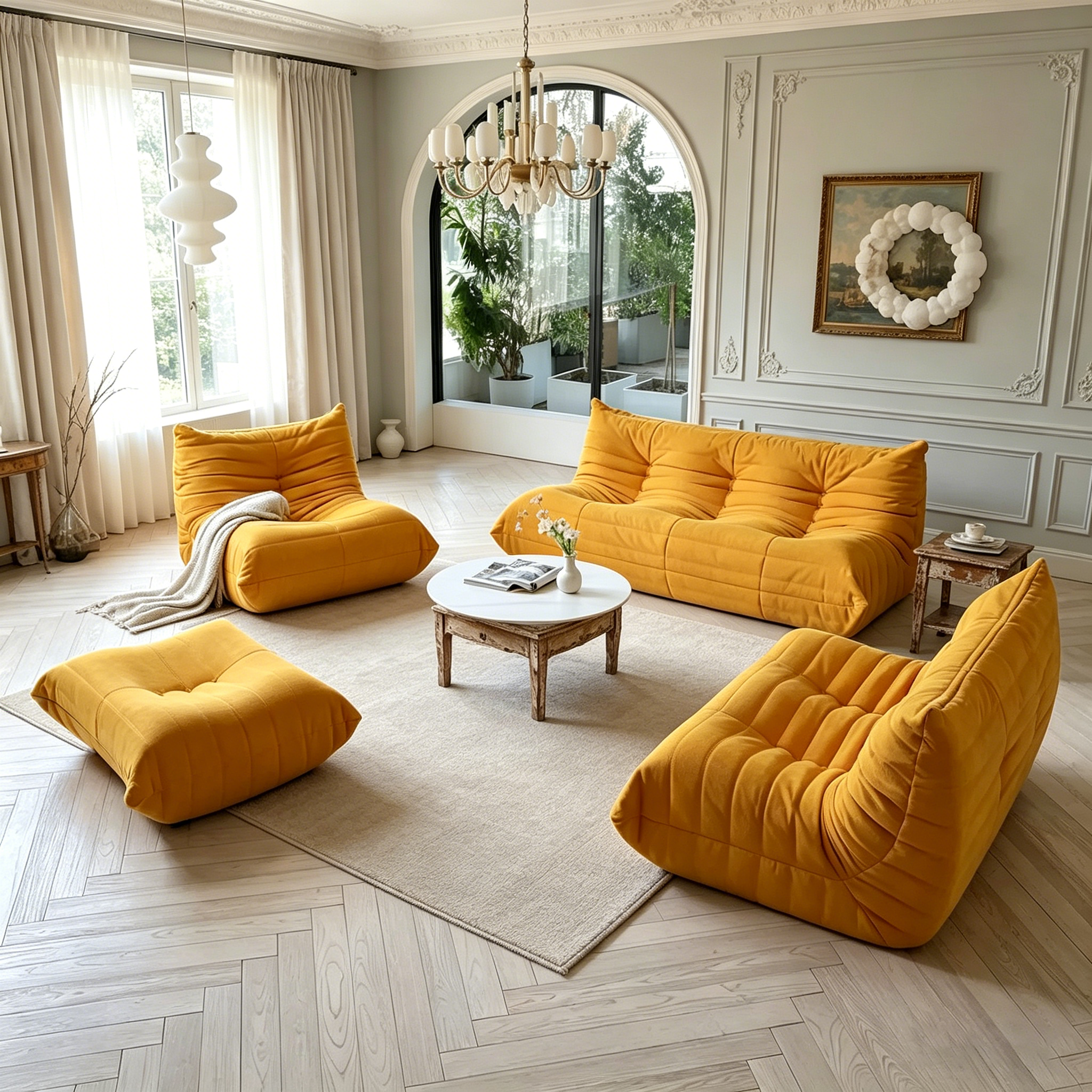 Pouf en polaire Teddy