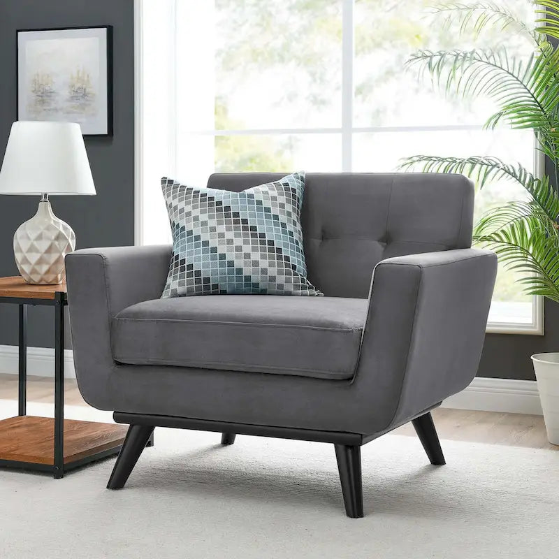 Fauteuil en velours