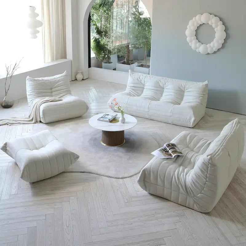 Pouf en polaire Teddy