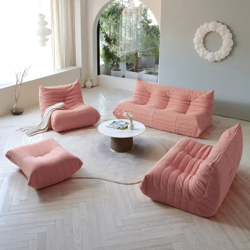Pouf en polaire Teddy