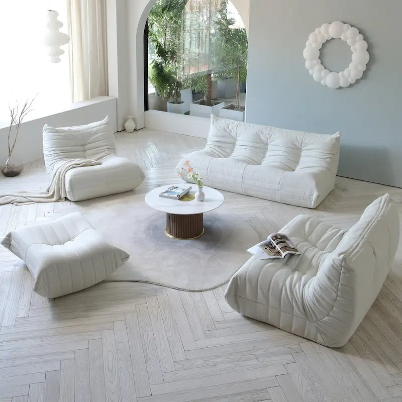 Pouf en polaire Teddy
