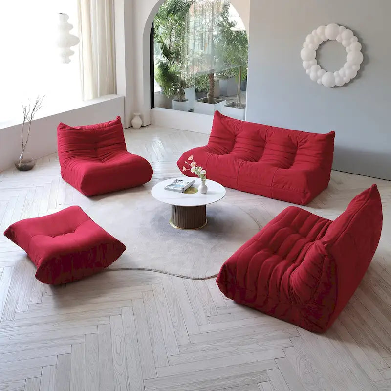 Pouf en polaire Teddy