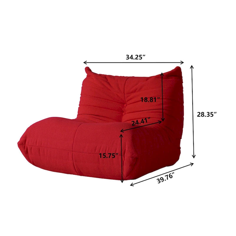 Pouf en polaire Teddy