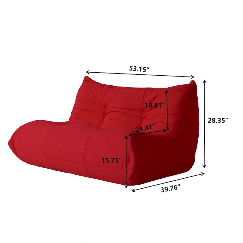 Pouf en polaire Teddy