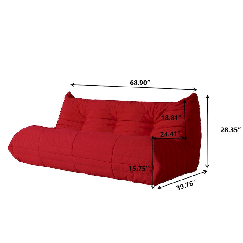 Pouf en polaire Teddy