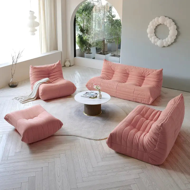 Pouf en polaire Teddy