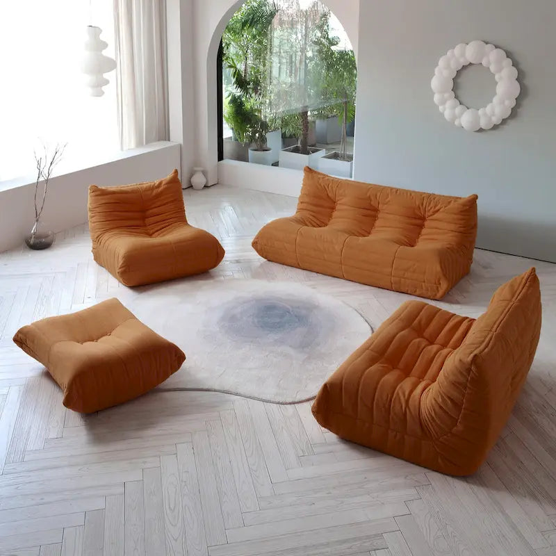 Pouf en polaire Teddy
