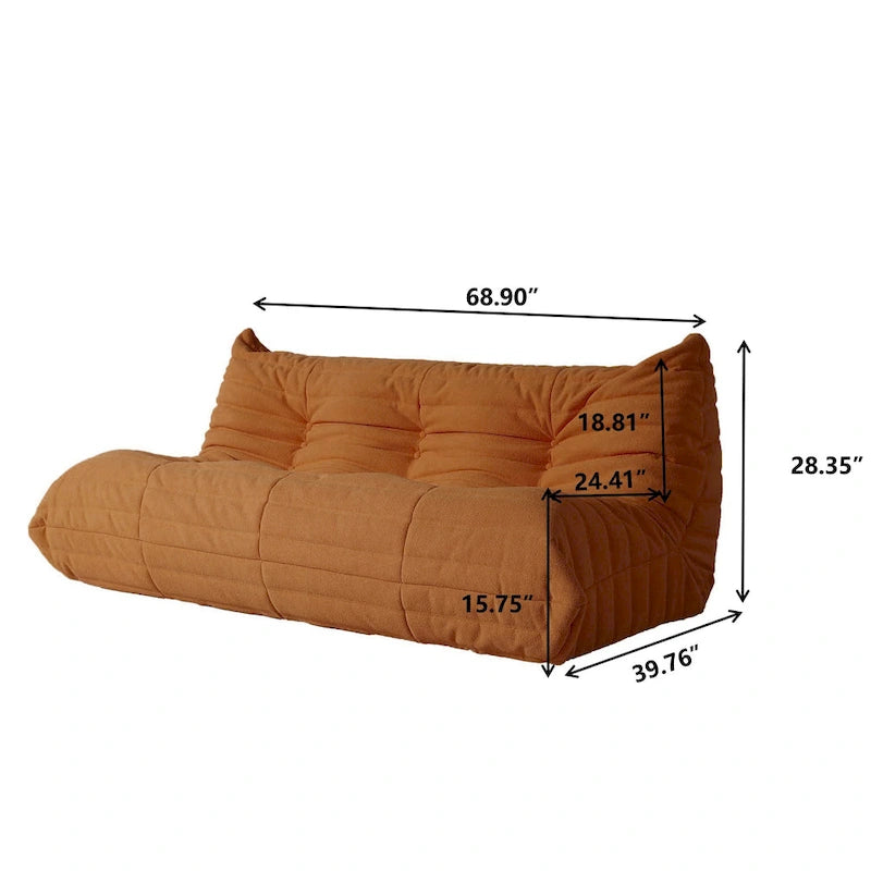 Pouf en polaire Teddy