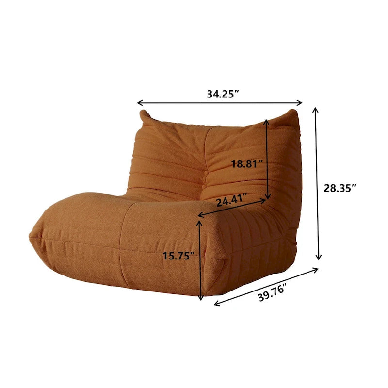 Pouf en polaire Teddy