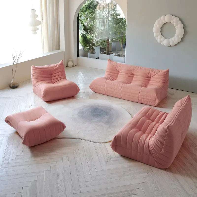 Pouf en polaire Teddy