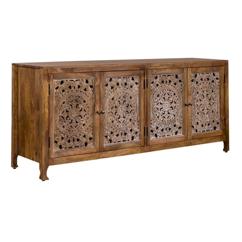 Meuble TV décoratif 4 portes de 188 cm