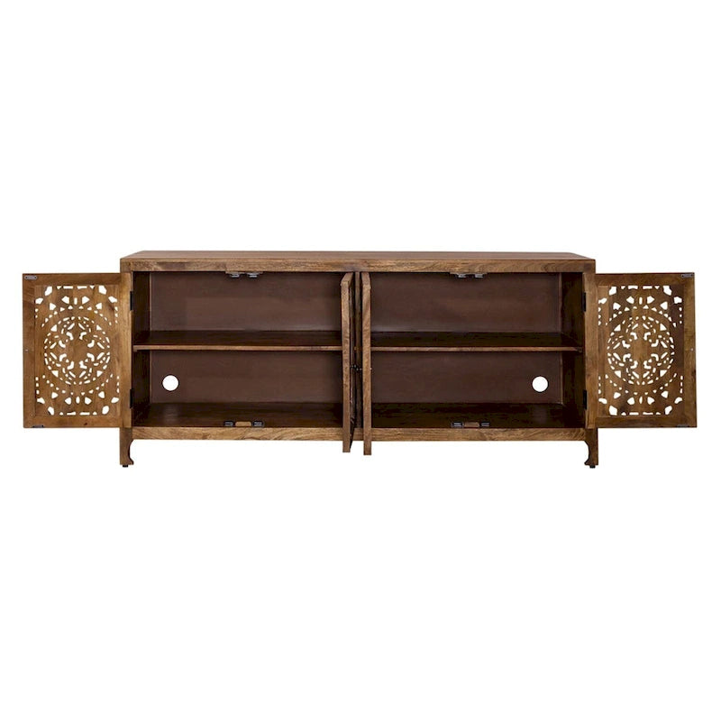 Meuble TV décoratif 4 portes de 188 cm