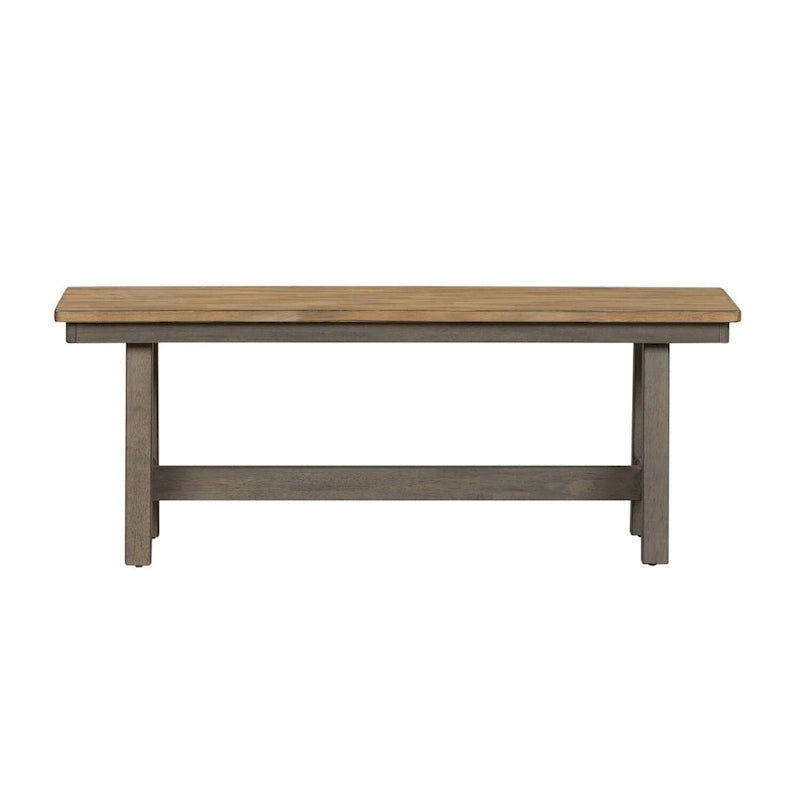 Banc sans dossier gris cendré